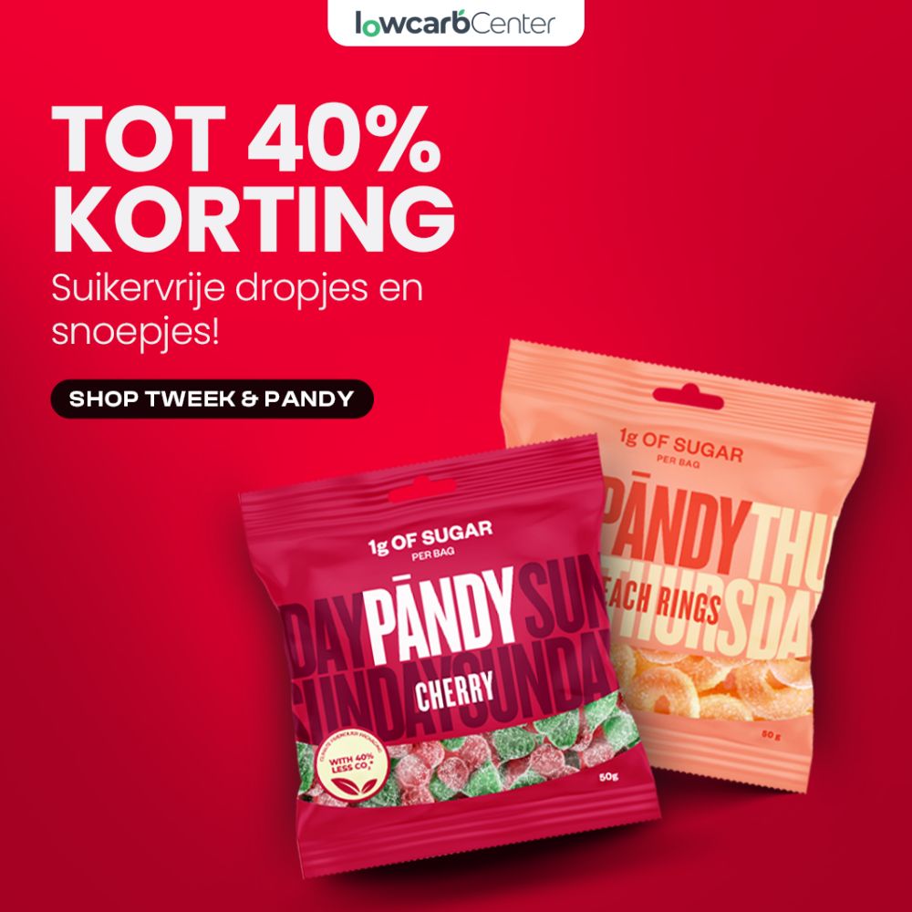 Pandy & Tweek in de aanbieding bij Lowcarbcenter