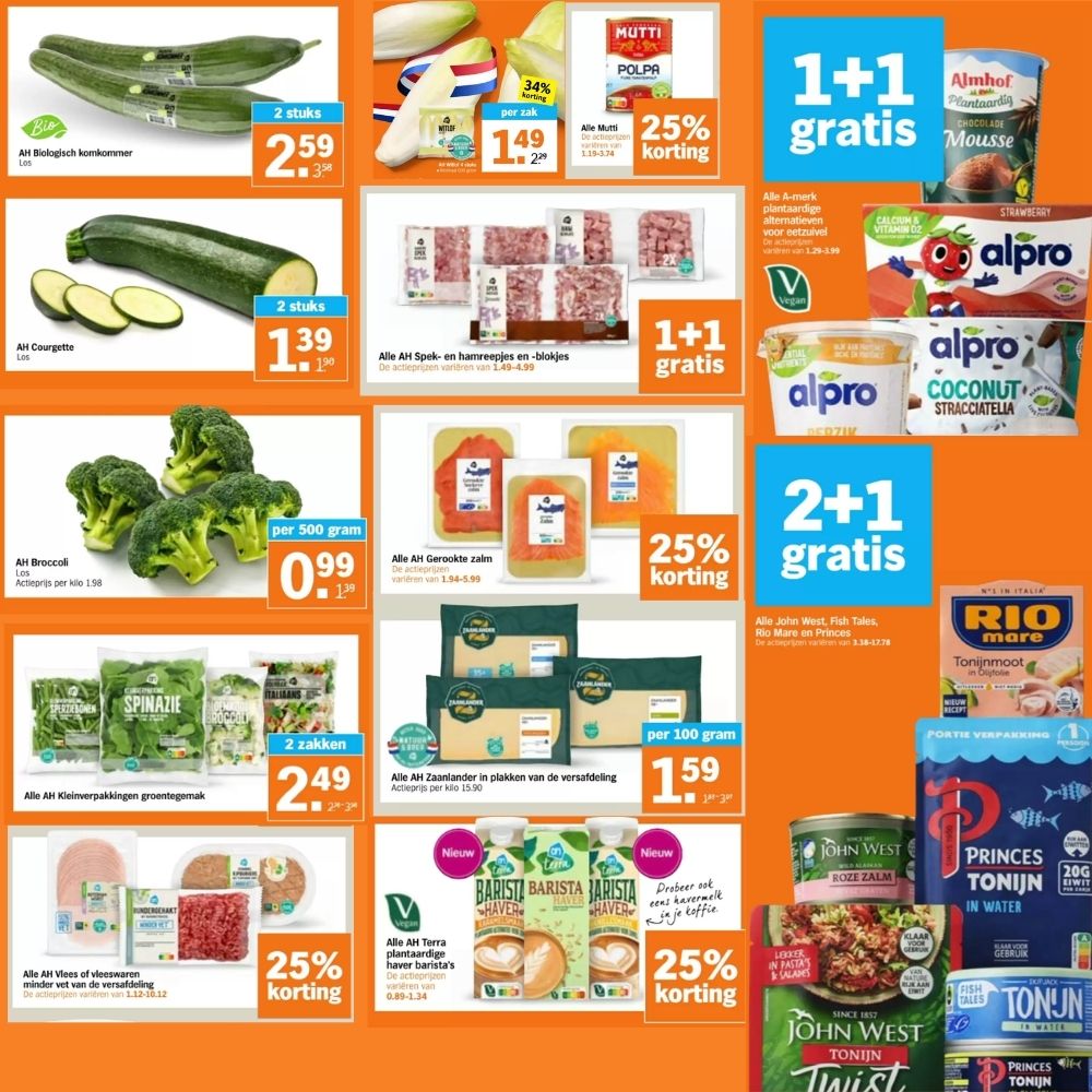 Aanbiedingen van de week bij Albert Heijn.