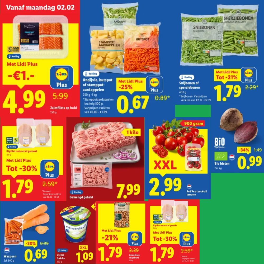 Producten in de aanbieding bij Lidl in week 8.