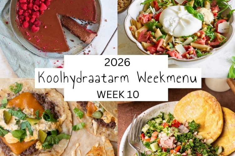 Koolhydraatarm weekmenu week 10 – 2026