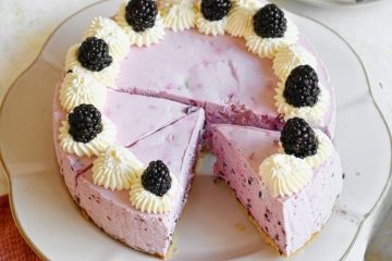 Koolhydraatarme bramen cheesecake