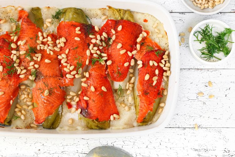 Witlof met gerookte zalm