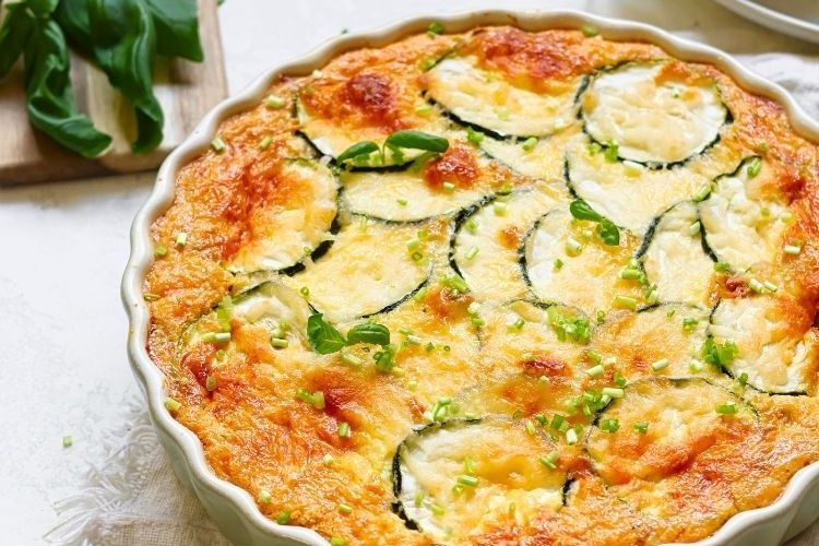 Koolhydraatarme courgettequiche