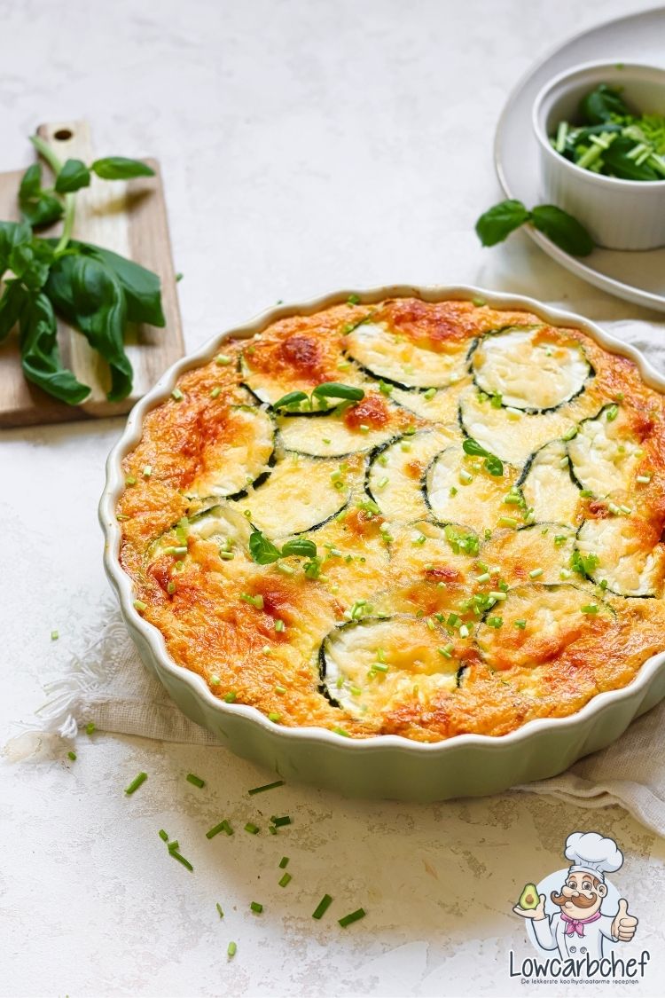 Koolhydraatarme courgettequiche