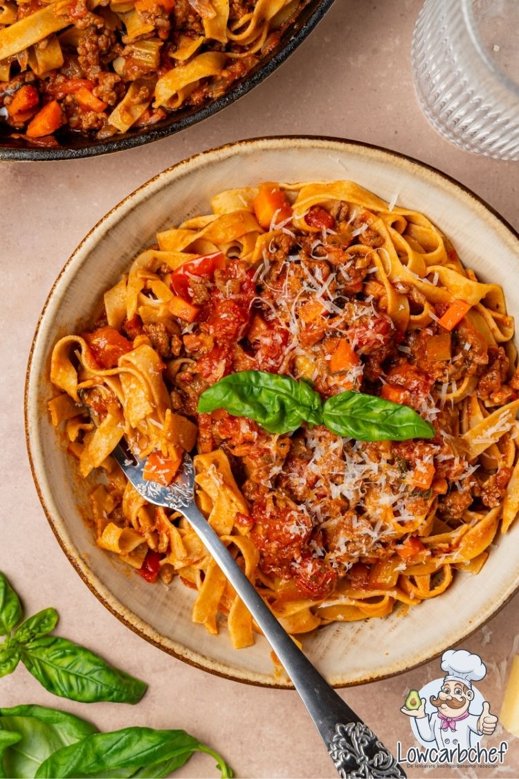 Koolhydraatarme spaghetti bolognese