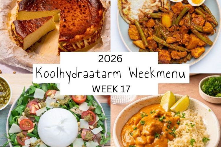 Koolhydraatarm weekmenu week 17 – 2026
