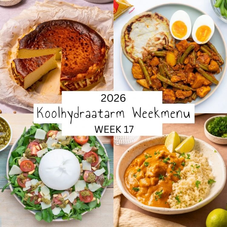 4 voorbeeldmaaltijden uit Lowcarbchef weekmenu 17