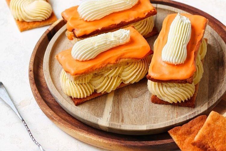 Koolhydraatarme oranje tompouce