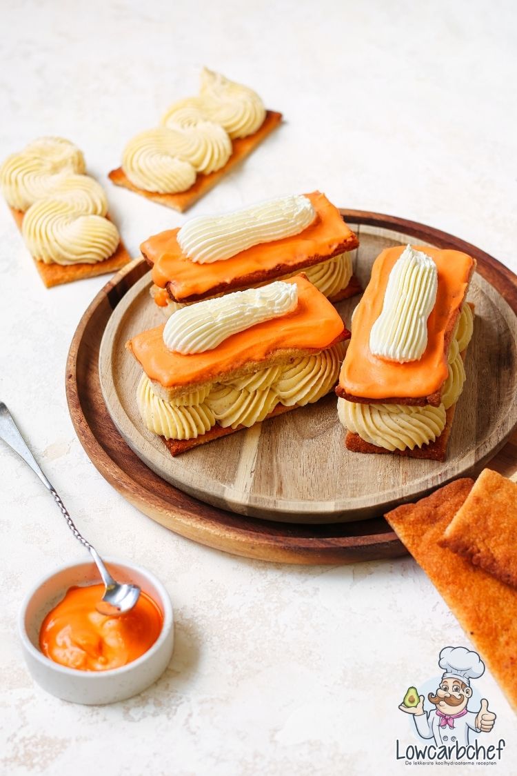 Koolhydraatarme oranje tompouce