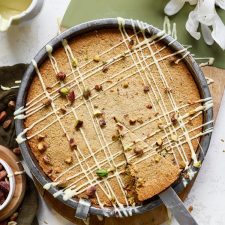 Koolhydraatarme pistache boterkoek