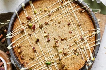 Koolhydraatarme pistache boterkoek