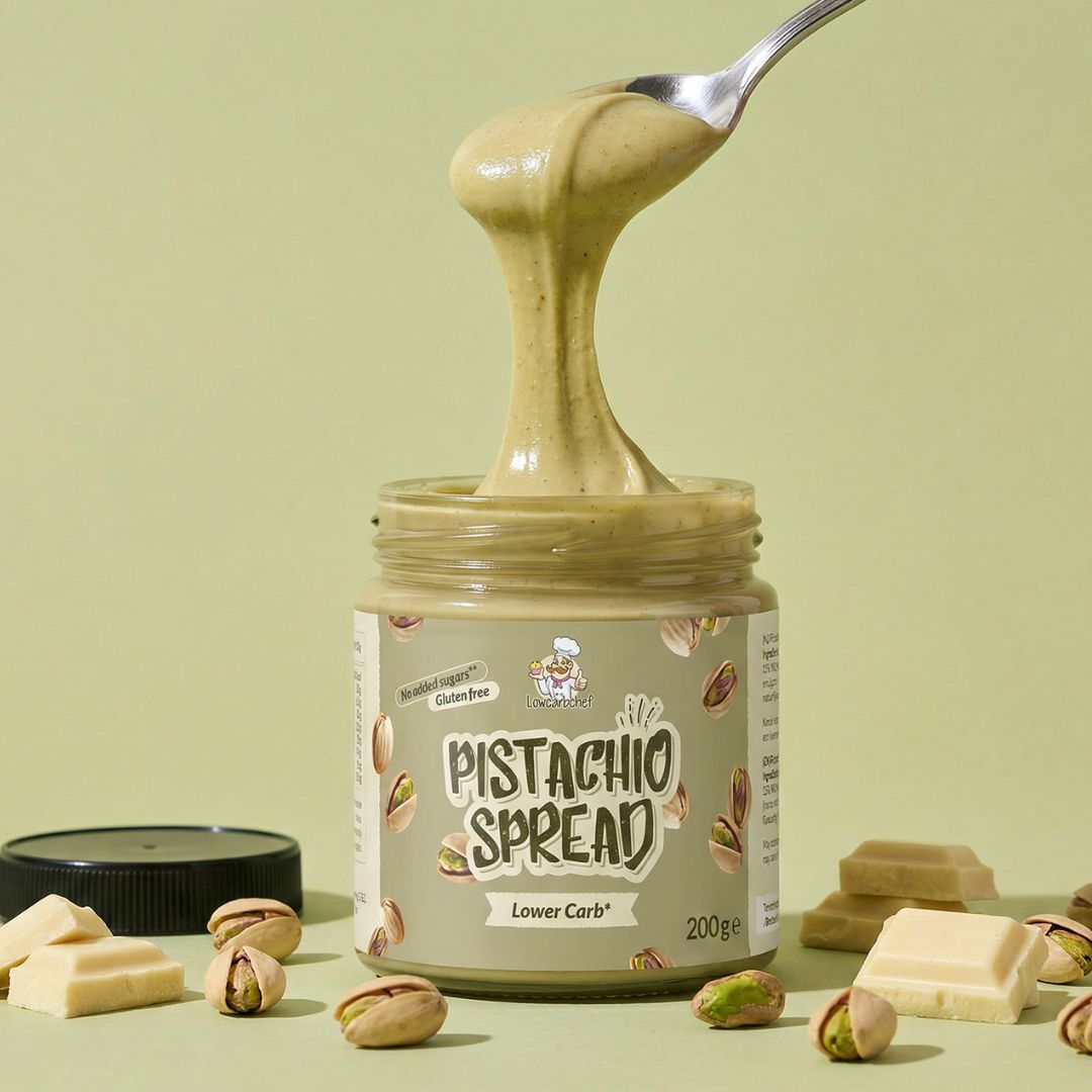 Koolhydraatarme pistache spread van Lowcarbchef