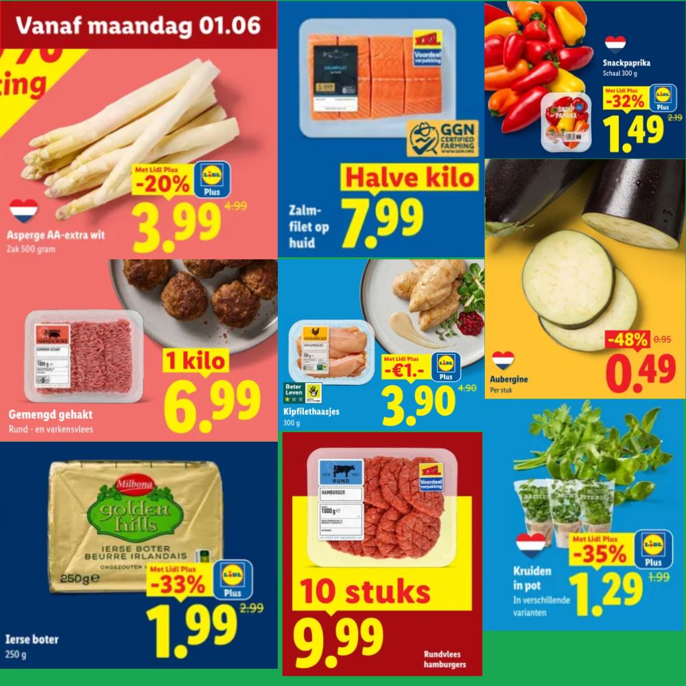 Koolhydraatarme producten in de aanbieding bij Lidl in week 23