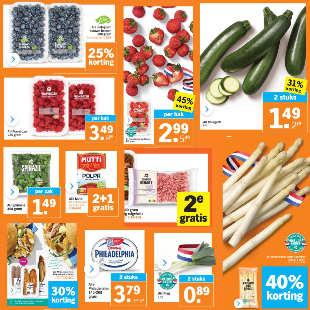 Aanbiedingen bij Albert Heijn in week 19