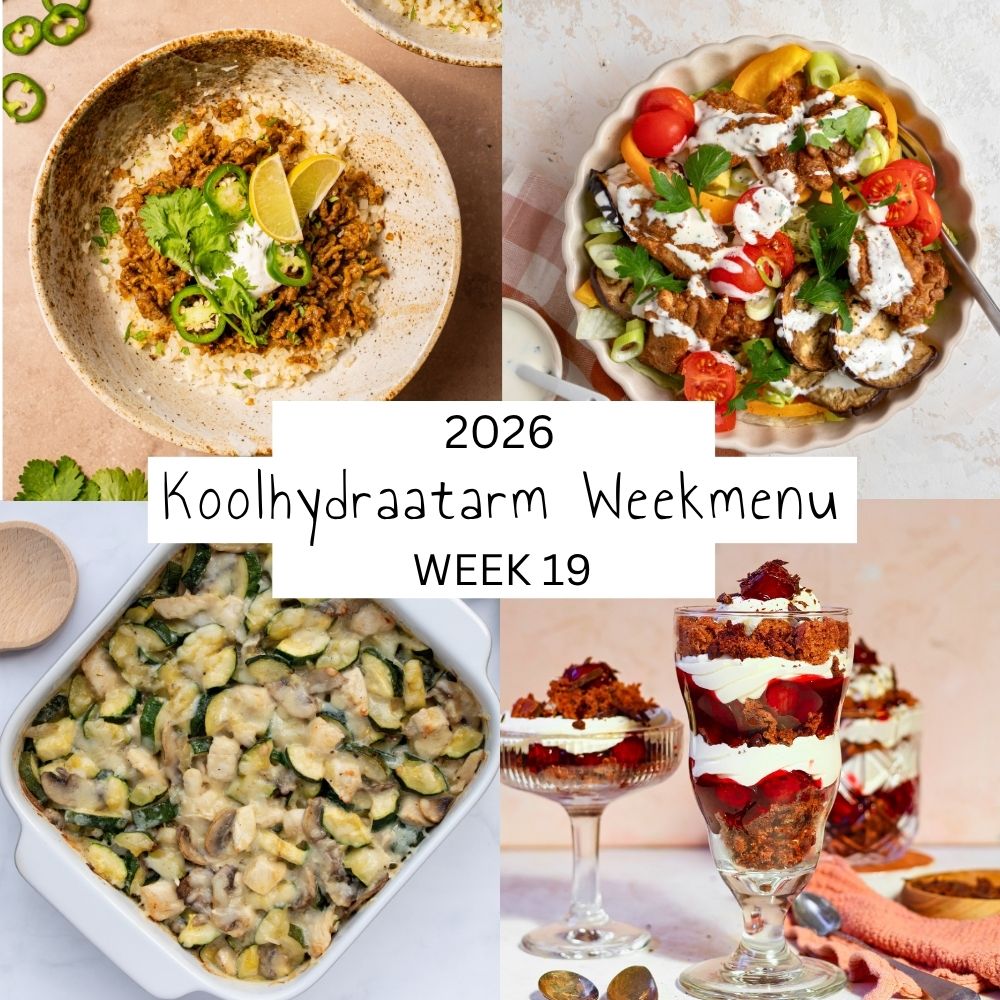 4 maaltijden uit weekmenu 19 van Lowcarbchef