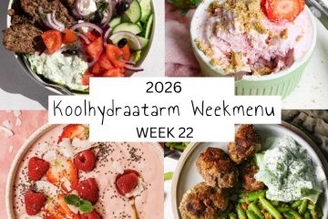 4 recepten uit koolhydraatarm weekmenu 22