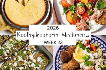 4 voorbeeldmaaltijden uit koolhydraatarm weekmenu 23