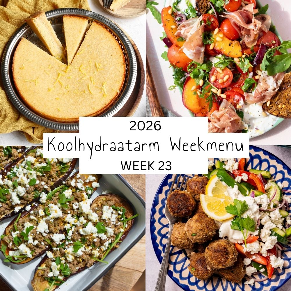 4 voorbeeldmaaltijden uit koolhydraatarm weekmenu 23