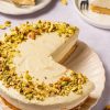 Koolhydraatarme cheesecake met pistachemousse