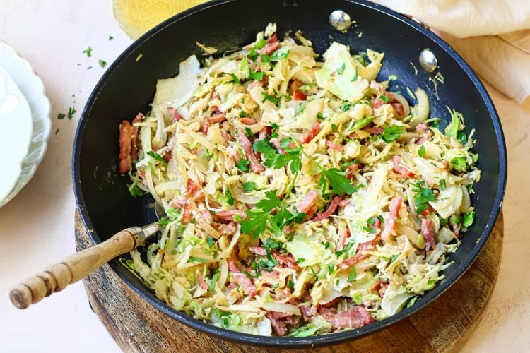 Eenpansgerecht met spitskool