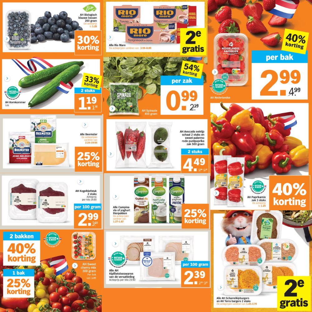 Koolhydraatarme producten in de aanbiedingen bij Albert Heijn Week 24