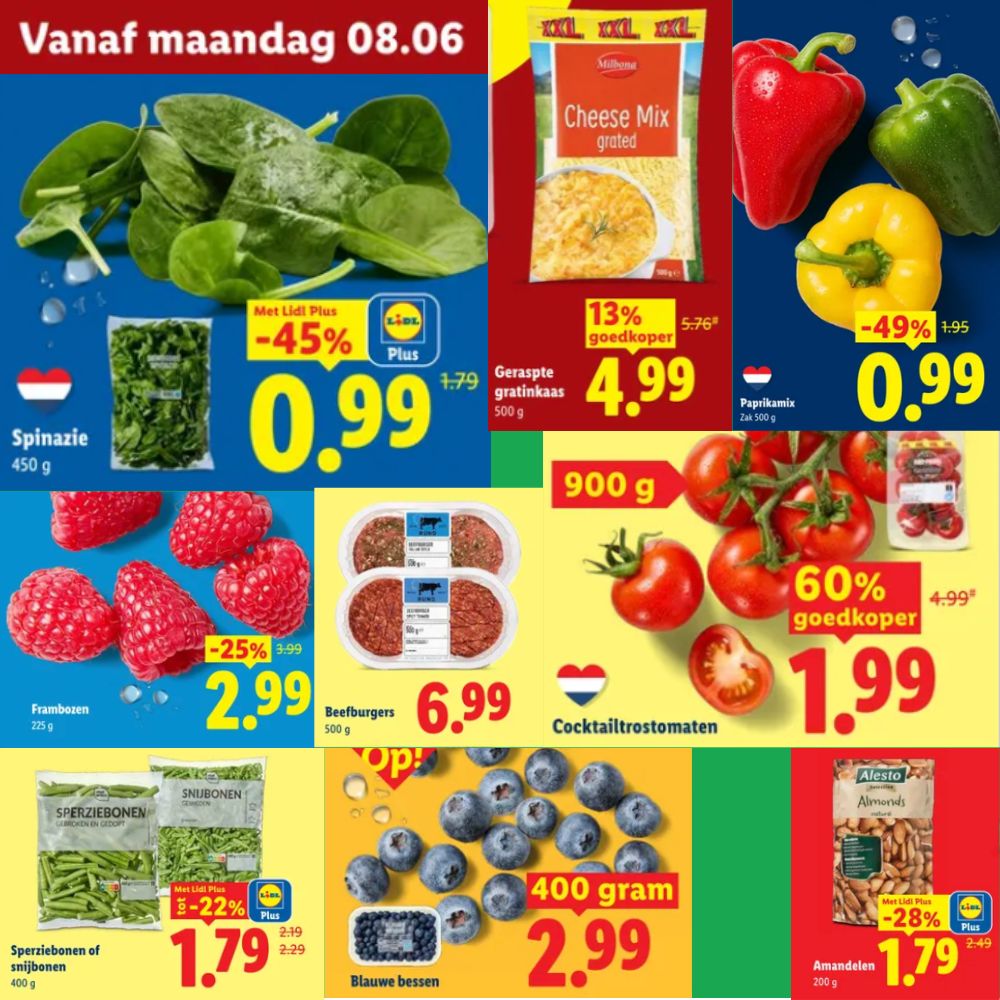 Koolhydraatarme producten in de aanbieding bij Lidl week 24.