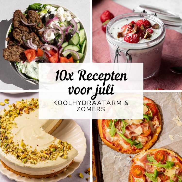 10x koolhydraatarme recepten voor juli