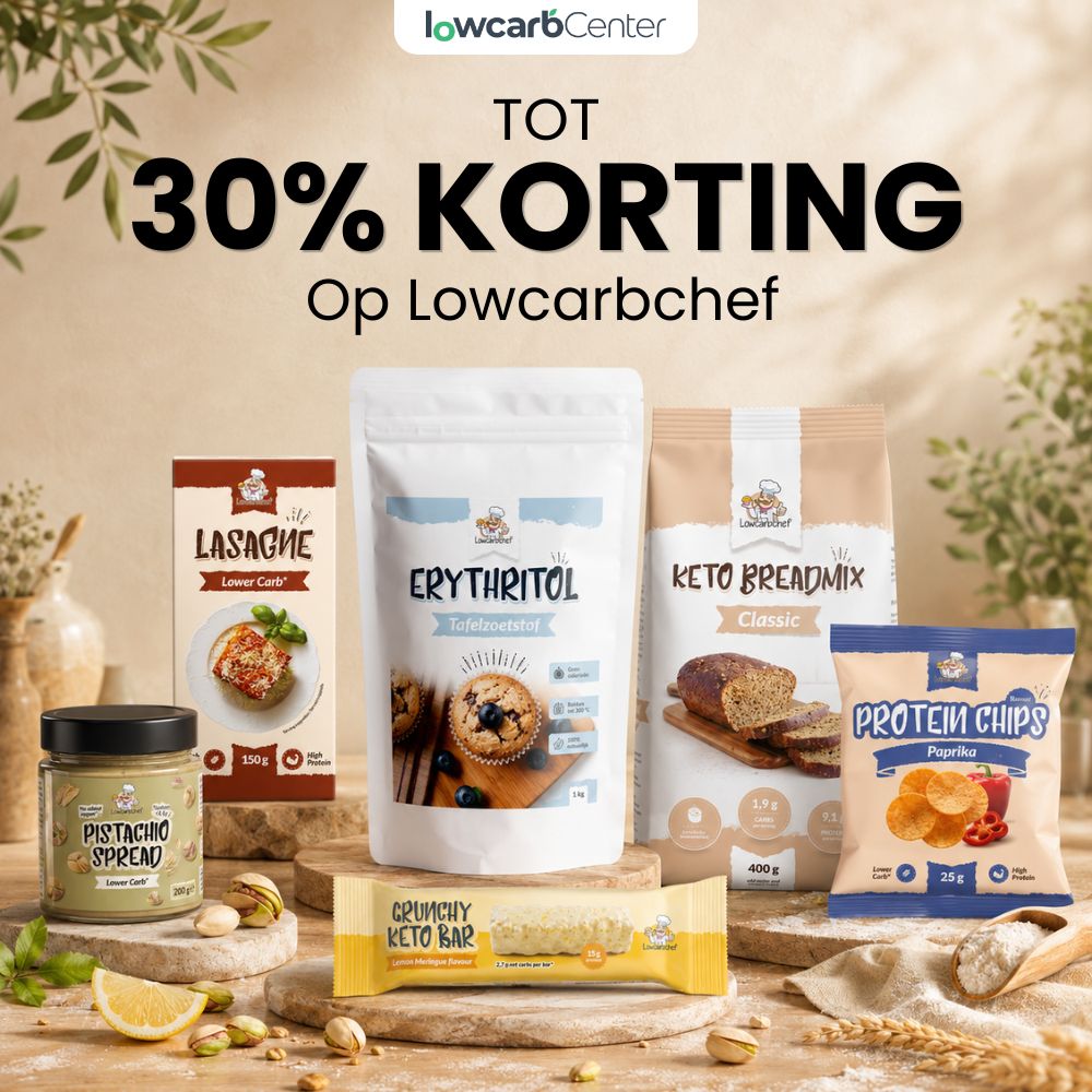 Tot 30% korting op Lowcarbchef bij Lowcarbcenter