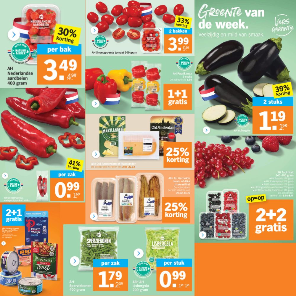 Aanbeidingen bij Albert Heijn in week 29
