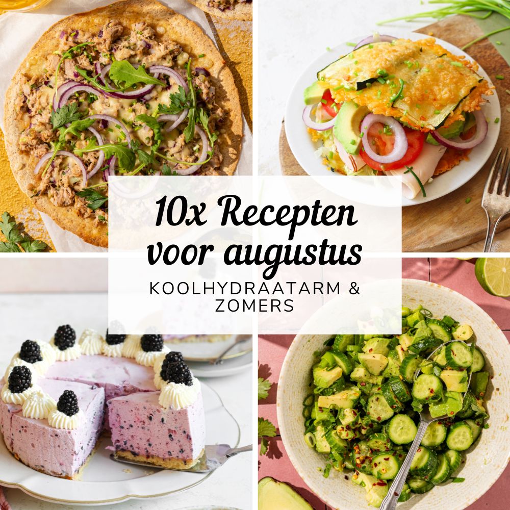 4 voorbeeldrecepten uit de reeks 10 recepten voor augustus.