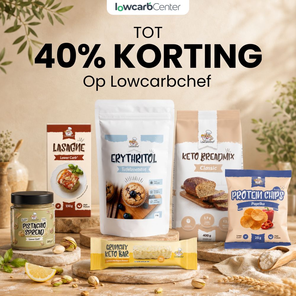 Lowcarbchef producten in de aanbieding.