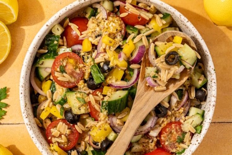 Griekse Orzo salade (koolhydraatarm)