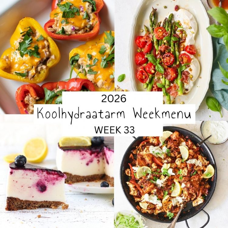 4 voorbeeldmaaltijden uit weekmenu 33