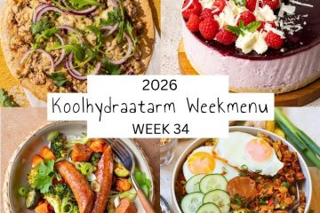 Koolhydraatarm weekmenu week 34