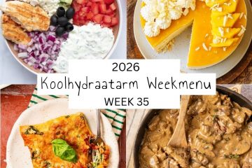 4 koolhydraatarme maaltijden uit weekmenu 35