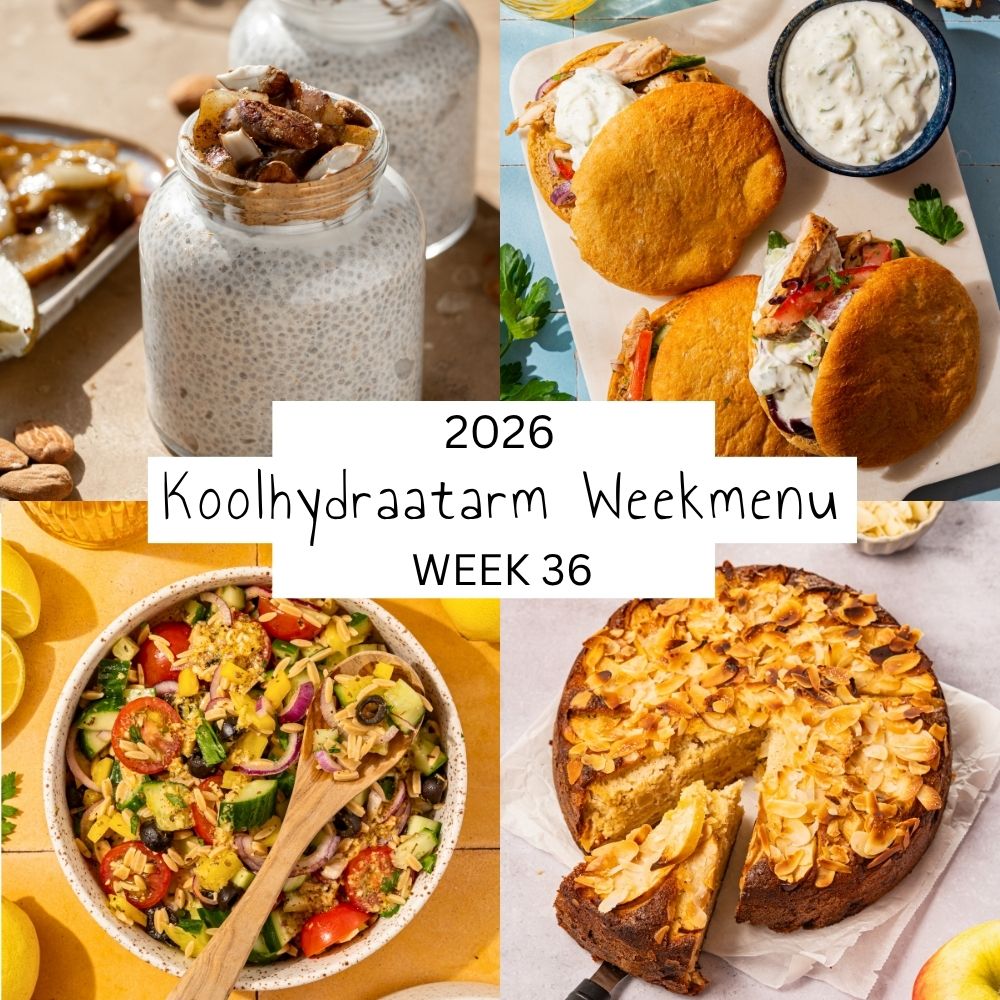 4 maaltijden uit Lowcarbchef weekmenu week 36