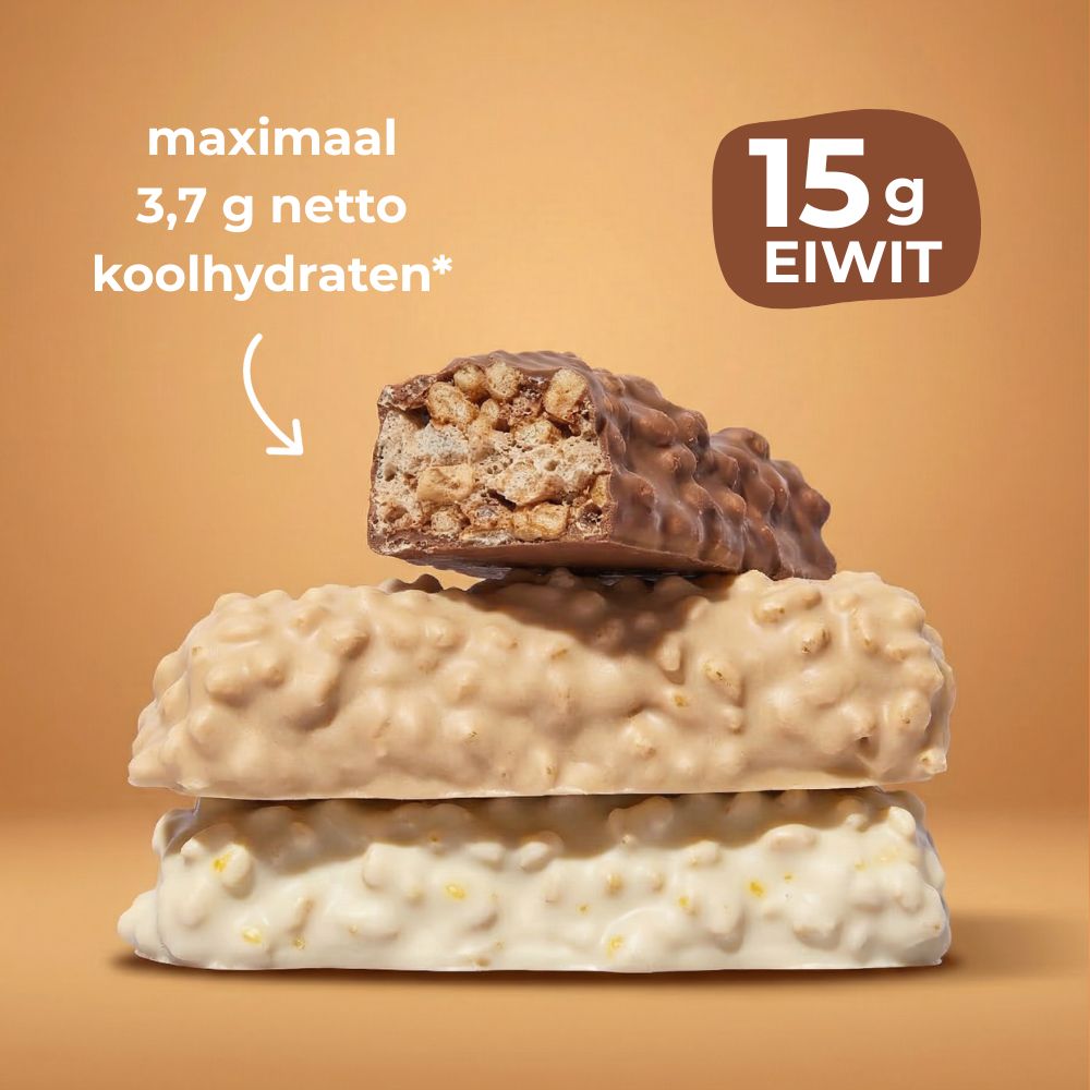 Crunchy Keto Bars van Lowcarbchef