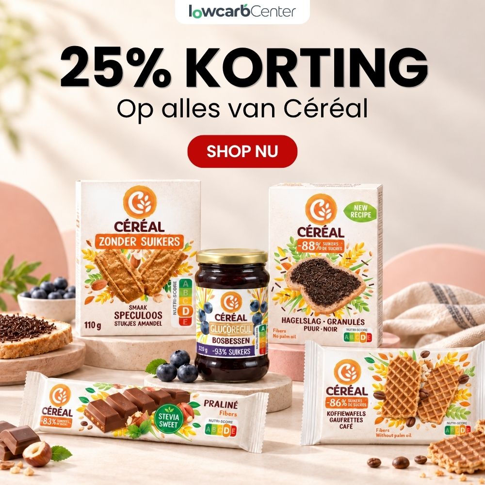 Suikervrije producten van Céréal in de korting.