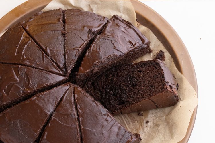 Chocolade courgettecake
