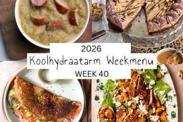 Koolhydraatarm weekmenu week 40 2026