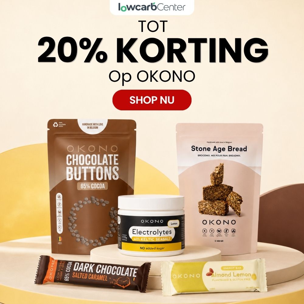 Keto producten van OKONO in de korting.