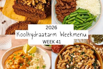 Koolhydraatarm weekmenu week 41 2026