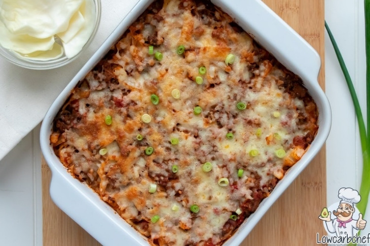 Ovenschotel met witte kool en gehakt